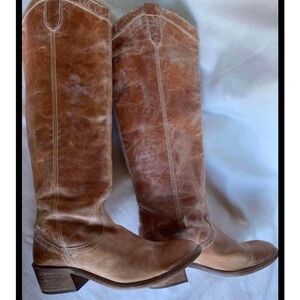 Steve Madden woman’s Sz 41 western style knee high leather boots
